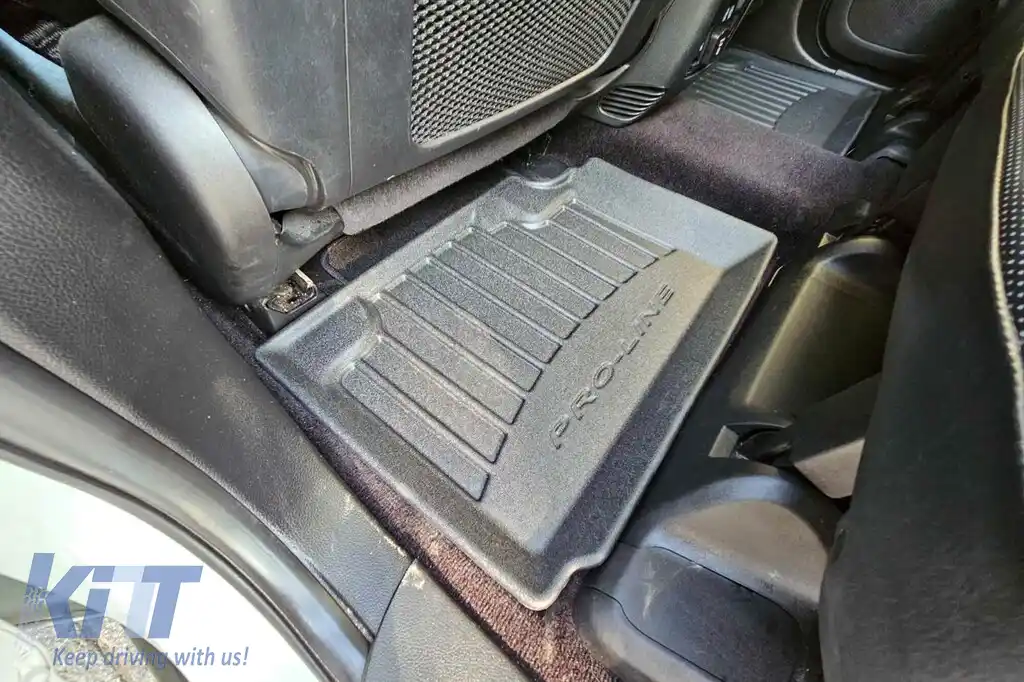 Mănuși de cauciuc specifice potrivite pentru Jeep Grand Cherokee WK2 după 2017, set de 4 piese, culoare neagră, cu garanție de 24 de luni-image-6221668