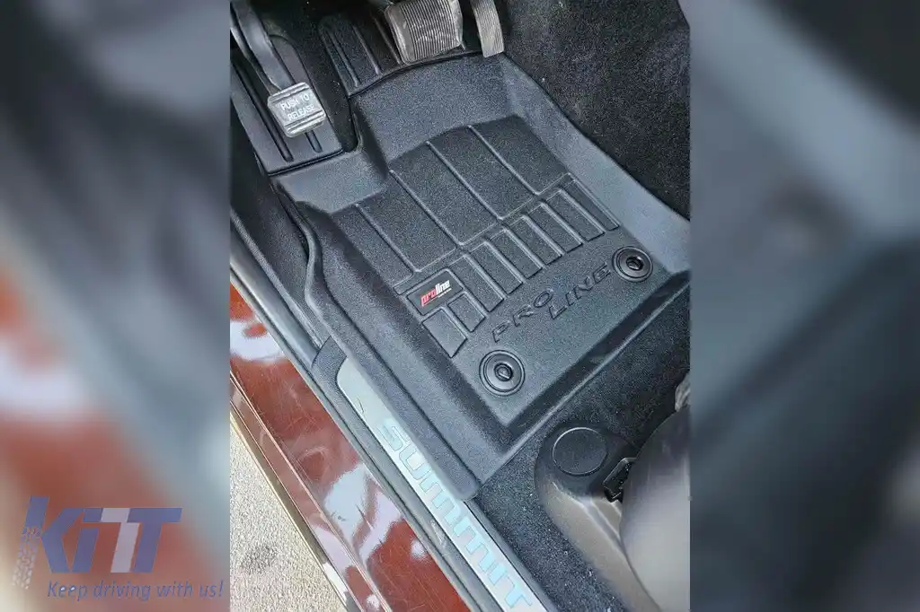 Mănuși de cauciuc specifice potrivite pentru Jeep Grand Cherokee WK2 după 2017, set de 4 piese, culoare neagră, cu garanție de 24 de luni-image-6221669