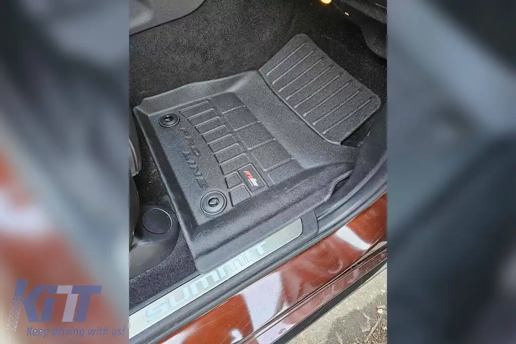 Mănuși de cauciuc specifice potrivite pentru Jeep Grand Cherokee WK2 după 2017, set de 4 piese, culoare neagră, cu garanție de 24 de luni-image-6221670