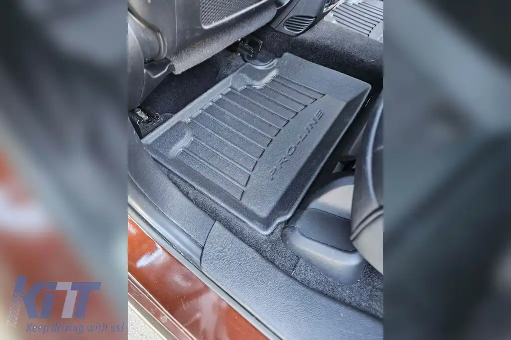 Mănuși de cauciuc specifice potrivite pentru Jeep Grand Cherokee WK2 după 2017, set de 4 piese, culoare neagră, cu garanție de 24 de luni-image-6221672