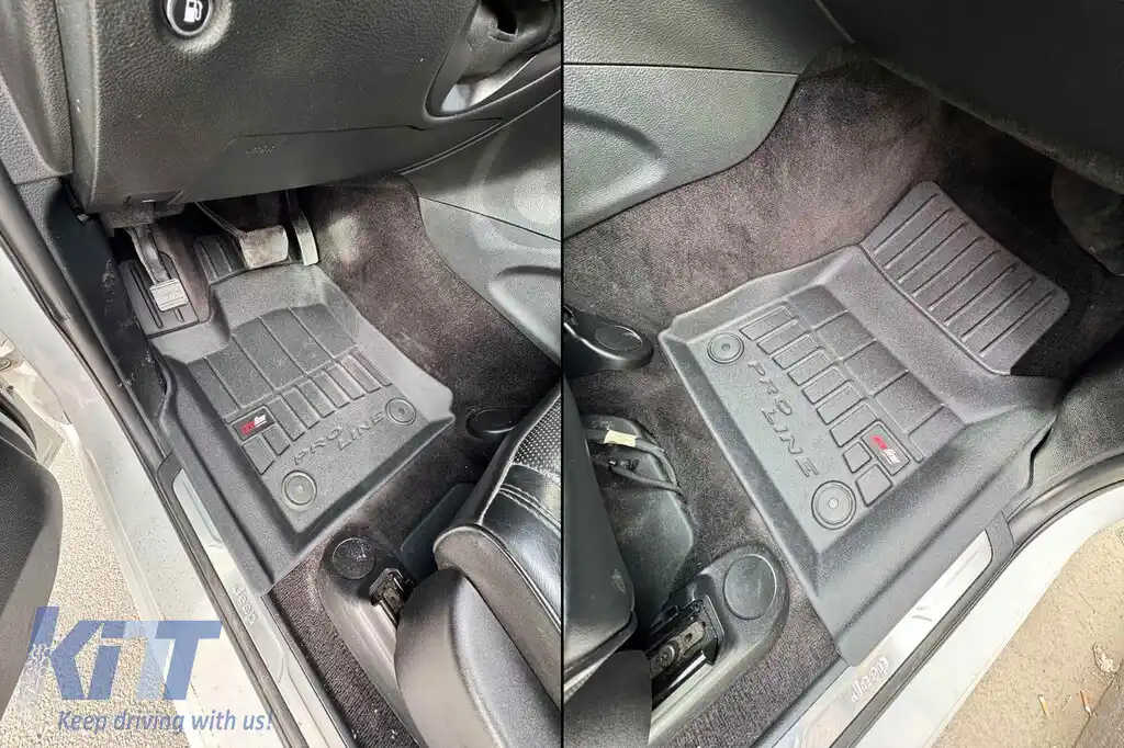 Mănuși de cauciuc specifice potrivite pentru Jeep Grand Cherokee WK2 după 2017, set de 4 piese, culoare neagră, cu garanție de 24 de luni-image-6221673