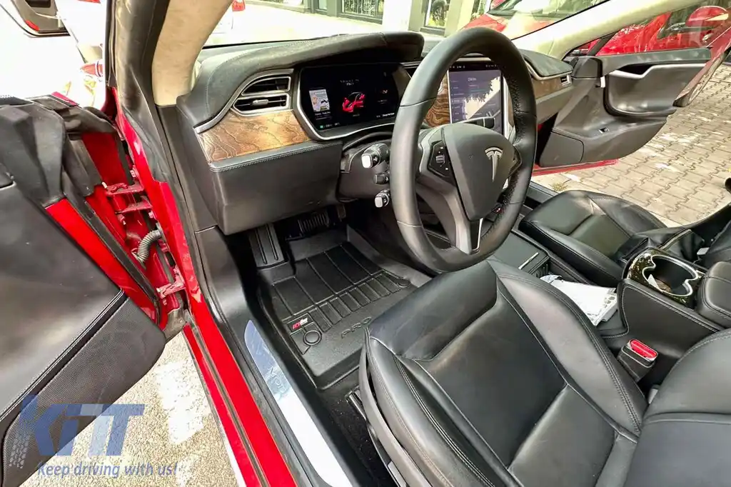 Mănuși de cauciuc specifice potrivite pentru Tesla Model S 2012-2021 din seria Frogum 3D ProLine, set de 3 piese, culoare neagră, cu garanție de 24 de luni-image-6221679