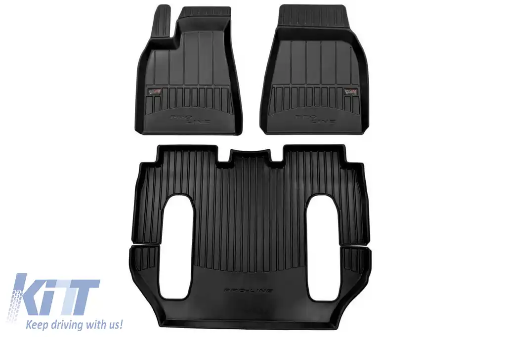 Mănuși de cauciuc specifice potrivite pentru Tesla Model X după 2015 pentru versiunea cu 6 locuri, set de 3 piese, culoare neagră, cu garanție de 24 de luni-image-6221684