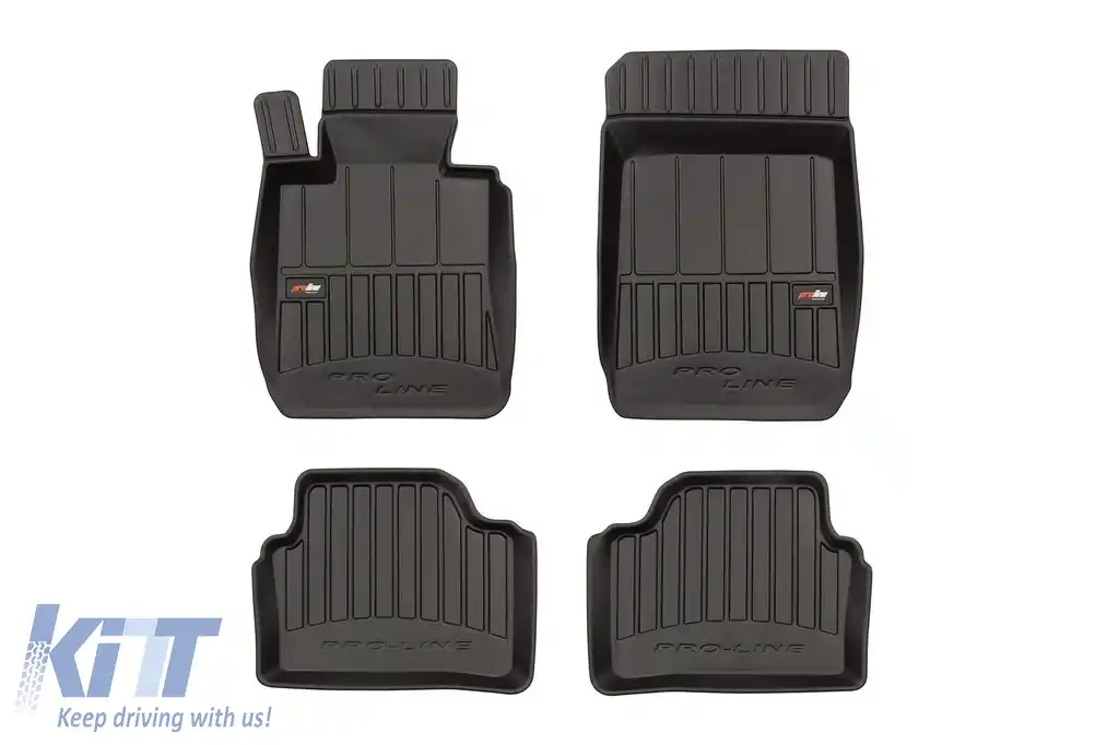 Mănuși de cauciuc specifice potrivite pentru BMW Seria 3 E90, E91 2004-2011, set de 4 piese, culoare neagră, cu garanție de 24 de luni