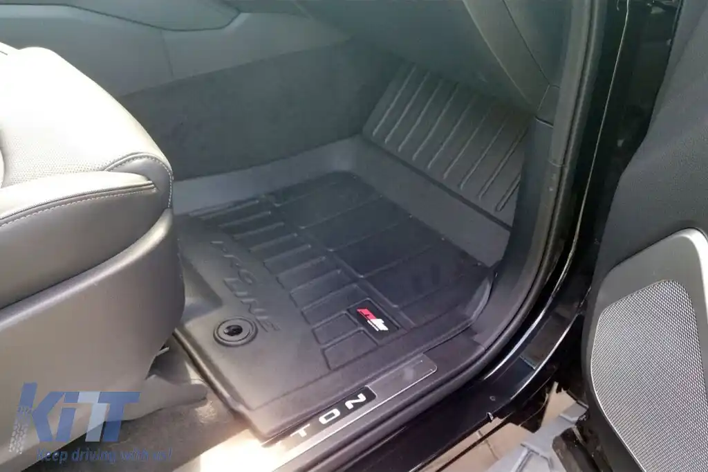 Mănuși de cauciuc specifice, potrivite pentru Ssangyong Rexton după 2017, set de 3 piese, culoare neagră, cu garanție de 24 de luni-image-6221757