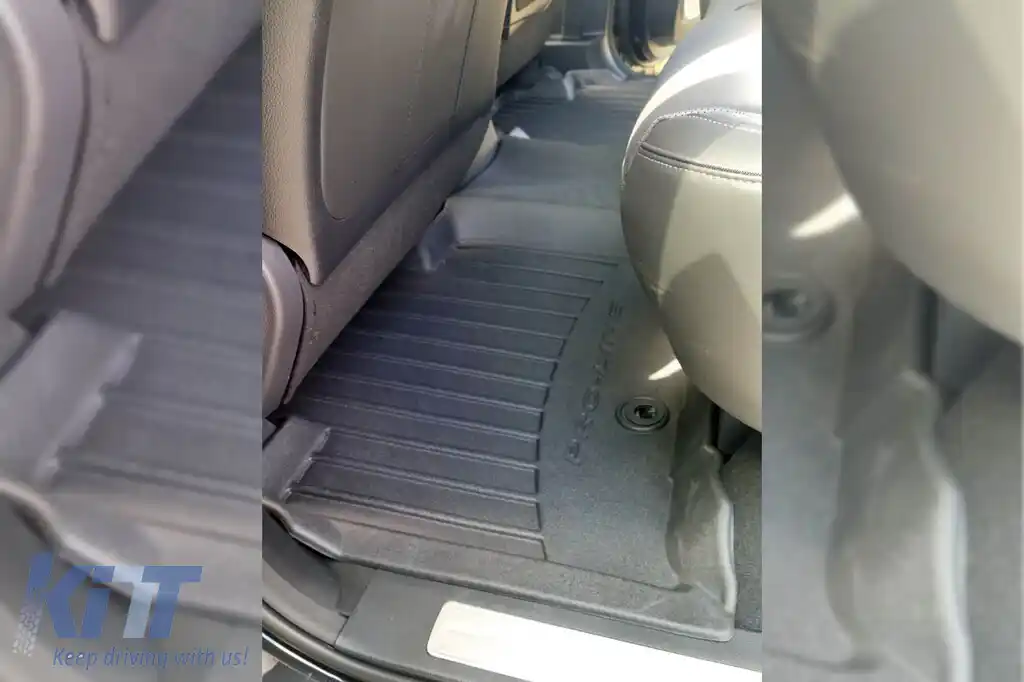 Mănuși de cauciuc specifice, potrivite pentru Ssangyong Rexton după 2017, set de 3 piese, culoare neagră, cu garanție de 24 de luni-image-6221758