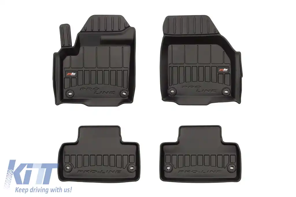 Mănuși de cauciuc specifice potrivite pentru Range Rover Evoque 2011-2018, set de 4 piese, culoare neagră, cu garanție de 24 de luni-image-6221836