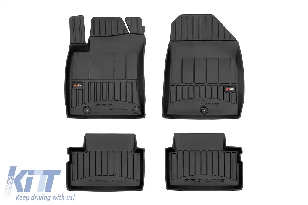 Mănuși de cauciuc specifice, potrivite pentru Hyundai i30 hatchback, Fastback după 2016, set de 4 piese, culoare neagră, cu garanție de 24 de luni