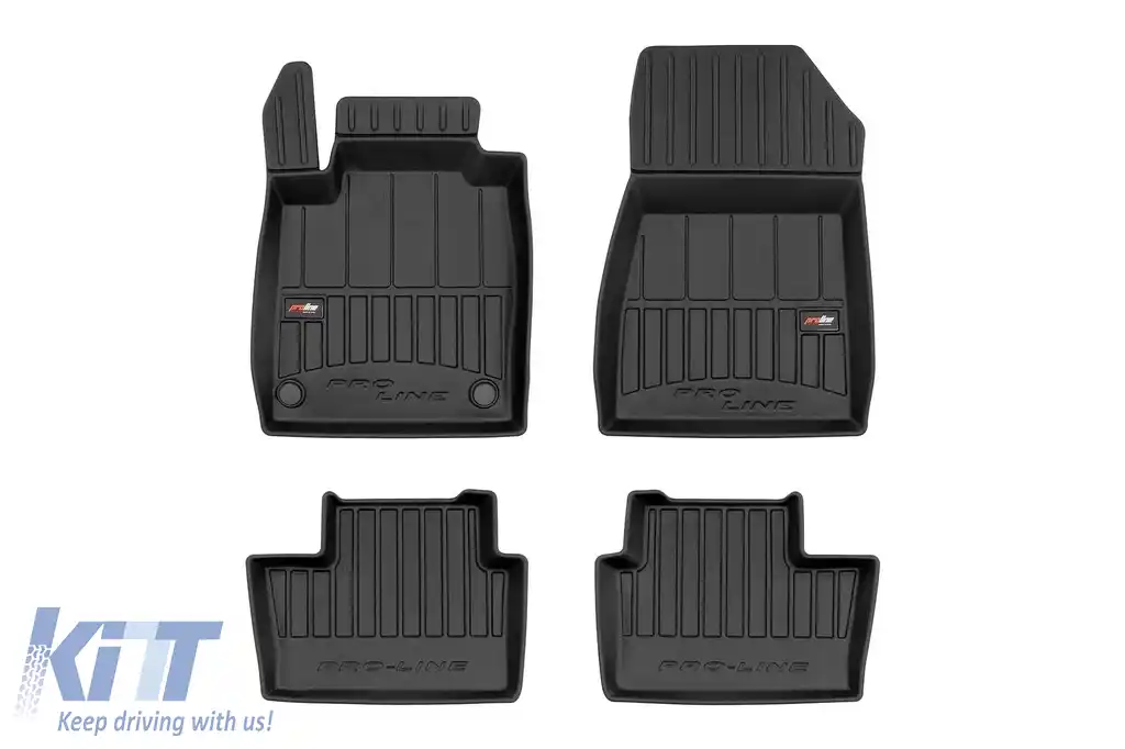 Mănuși de cauciuc specifice potrivite pentru Nissan Juke după 2019, set de 4 piese, culoare neagră, cu garanție de 24 de luni