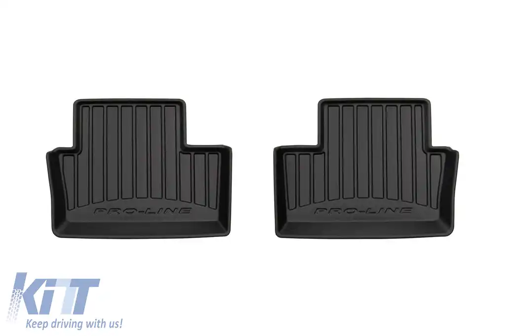 Mănuși de cauciuc specifice potrivite pentru seria Frogum 3D ProLine pentru Renault Clio după 2019, Mitsubishi Colt hatchback după 2023, set de 4 piese, culoare neagră, cu garanție de 24 de luni-image-6222242