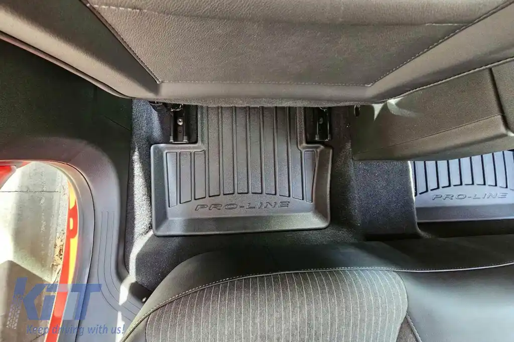 Mănuși de cauciuc specifice potrivite pentru seria Frogum 3D ProLine pentru Renault Clio după 2019, Mitsubishi Colt hatchback după 2023, set de 4 piese, culoare neagră, cu garanție de 24 de luni-image-6222248