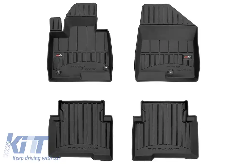 Mănuși de cauciuc specifice potrivite pentru Hyundai Santa Fe, Grand Santa Fe 2012-2018, set de 4 piese, culoare neagră, cu garanție de 24 de luni-image-6222258