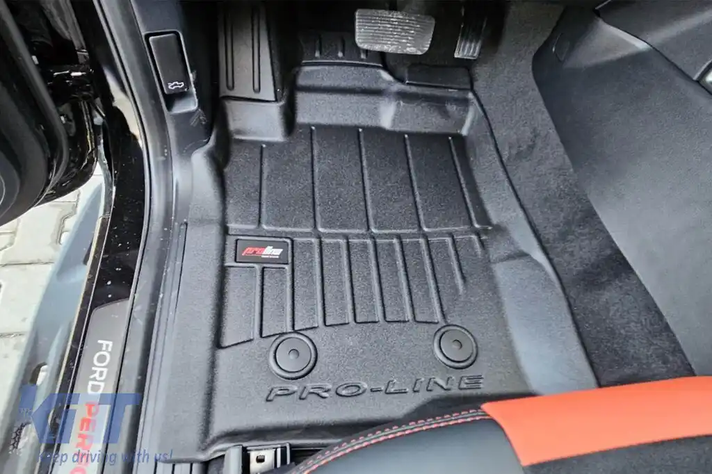 Mănuși de cauciuc specifice, potrivite pentru Ford Ranger pick-up, Volkswagen Amarok după 2022, set de 4 piese, culoare neagră, cu garanție de 24 de luni-image-6222343