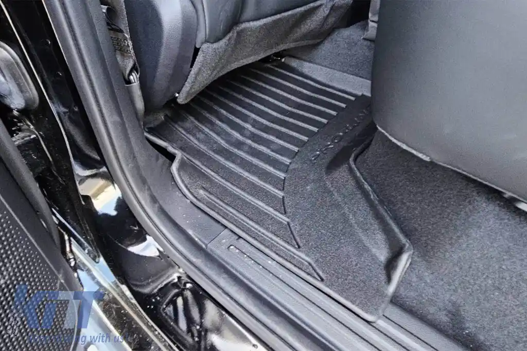 Mănuși de cauciuc specifice, potrivite pentru Ford Ranger pick-up, Volkswagen Amarok după 2022, set de 4 piese, culoare neagră, cu garanție de 24 de luni-image-6222348