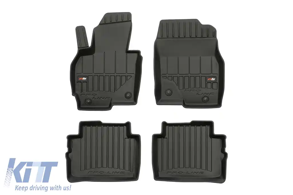 Mănuși de cauciuc specifice, potrivite pentru Mazda CX-5 2012-2017, set de 4 piese, culoare neagră, cu garanție de 24 de luni din seria Frogum 3D ProLine.