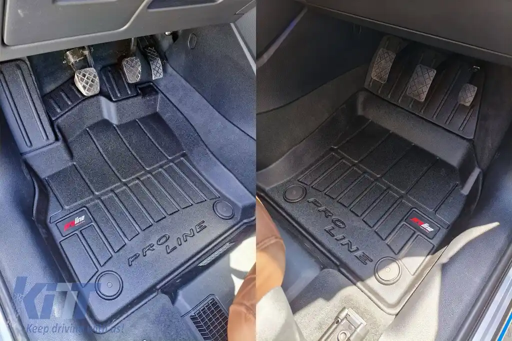 Mănuși de cauciuc specifice potrivite pentru Audi Q3 II după 2018, set de 4 piese, culoare neagră, cu garanție de 24 de luni-image-6222799