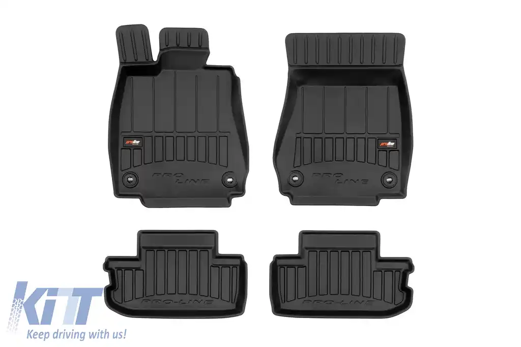 Mănuși de cauciuc specifice potrivite pentru Lexus RC200 după 2014, set de 4 piese, culoare neagră, cu garanție de 24 de luni