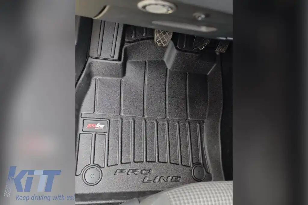 Mănuși de cauciuc specifice potrivite pentru Volkswagen Caddy după 2021, set de 4 piese, culoare neagră, cu garanție de 24 de luni-image-6223021