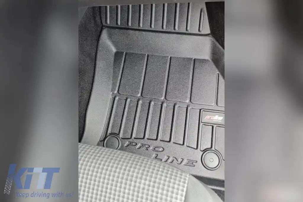 Mănuși de cauciuc specifice potrivite pentru Volkswagen Caddy după 2021, set de 4 piese, culoare neagră, cu garanție de 24 de luni-image-6223022