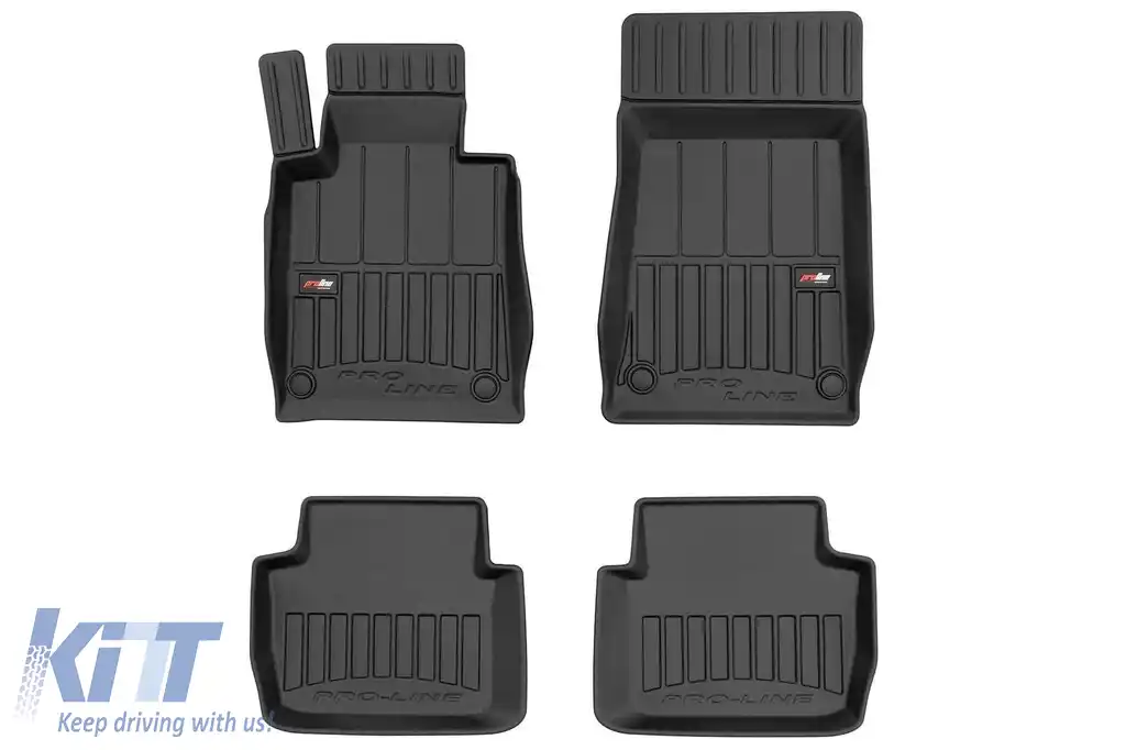 Mănuși de cauciuc specifice, potrivite pentru BMW Seria 3 E46 sedan, break, coupe, cabrio 1998-2007 fără versiunea xDrive, set de 4 piese, culoare neagră, cu garanție de 24 de luni-image-6223099