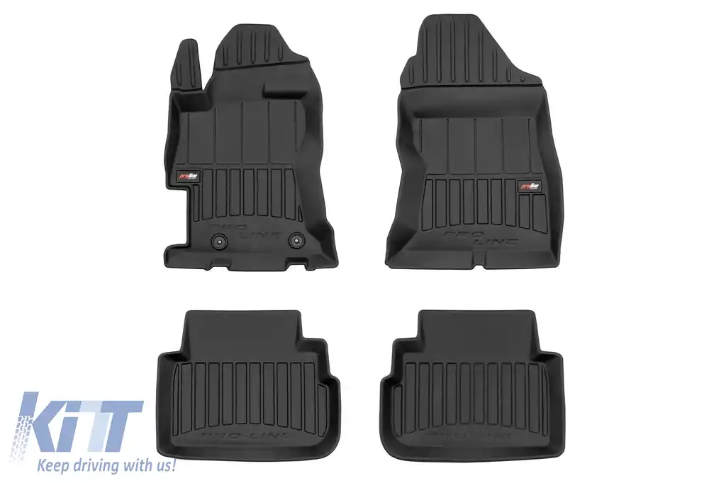 Mănuși de cauciuc specifice potrivite pentru Subaru XV II după 2018, set de 4 piese, culoare neagră, cu garanție de 24 de luni-image-6223235