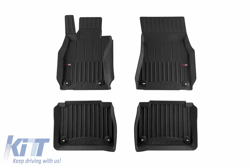 Mănuși de cauciuc specifice potrivite pentru Lexus LS sedan 2006-2017, set de 4 piese, culoare neagră, cu garanție de 24 de luni