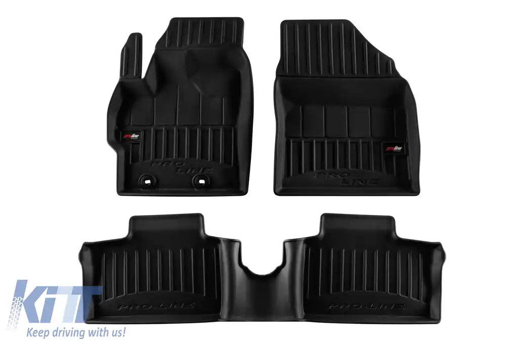 Mănuși de cauciuc specifice potrivite pentru Toyota Aygo X după 2022, set de 3 piese, culoare neagră, cu garanție de 24 de luni