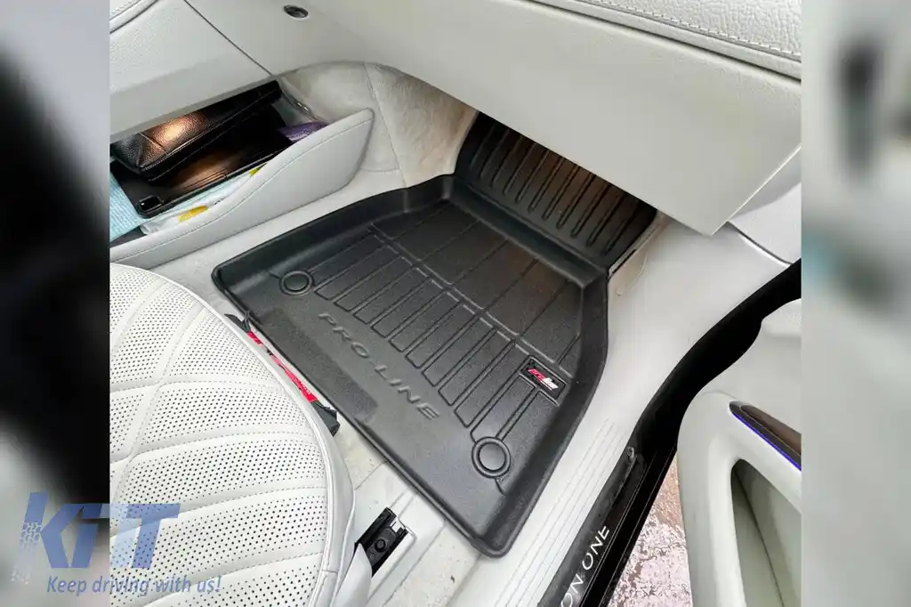 Mănuși de cauciuc specifice potrivite pentru Mercedes EQS V297 sedan după 2021, set de 3 piese, culoare neagră, cu garanție de 24 de luni-image-6223733