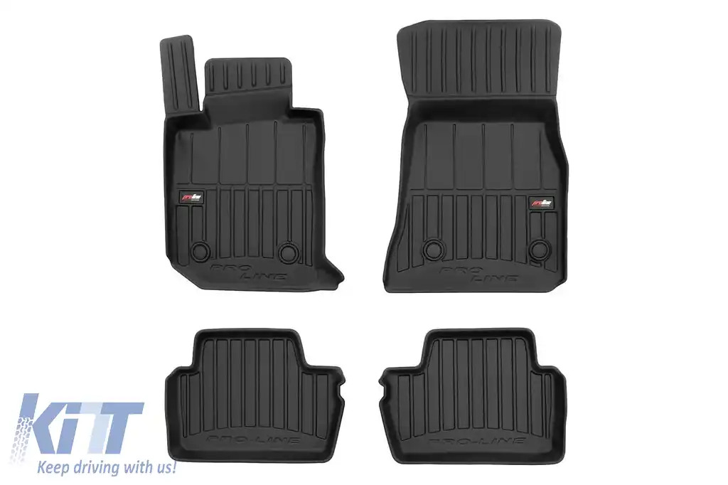 Mănuși de cauciuc specifice potrivite pentru BMW 2 Series G42 Coupe după 2021, set de 4 piese, culoare neagră, cu garanție de 24 de luni