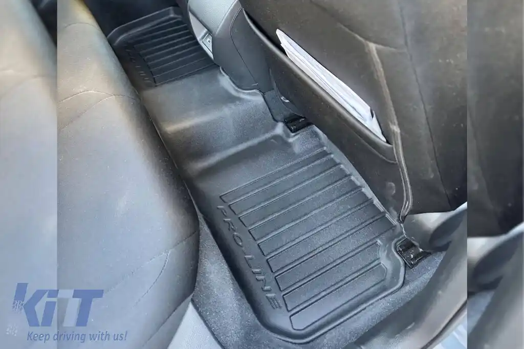 Mănuși de cauciuc specifice potrivite pentru Honda Civic XI Hybrid după 2022, set de 3 piese, culoare neagră, cu garanție de 24 de luni-image-6223828