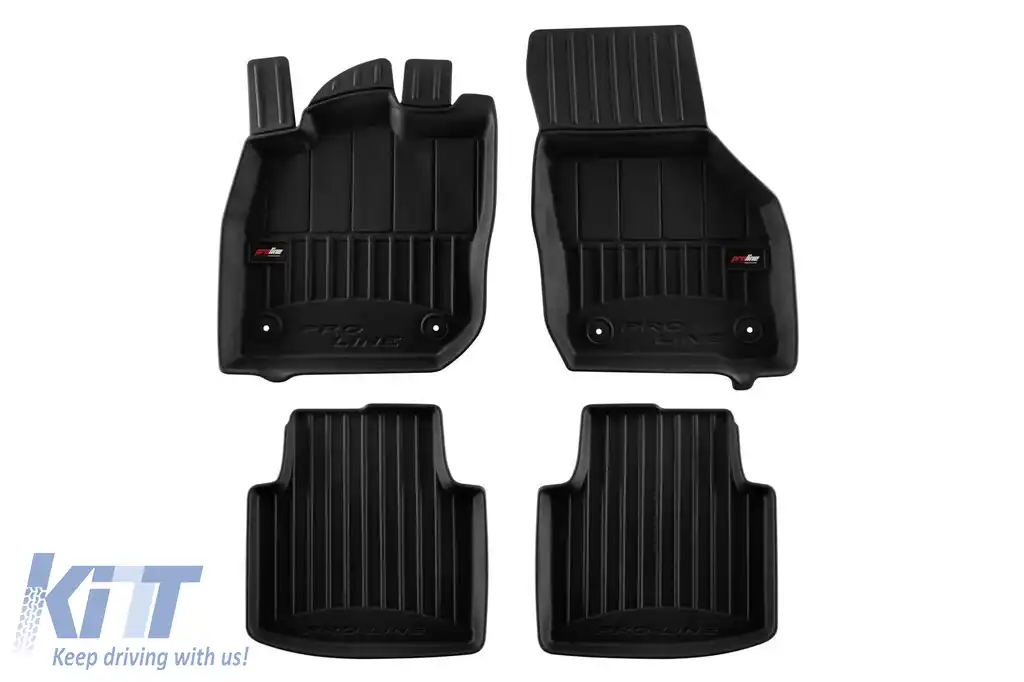 Mănuși de cauciuc specifice potrivite pentru Volkswagen Passat B9 Mild Hybrid sedan, wagon, Skoda Superb după 2023, set de 4 piese, culoare neagră, cu garanție de 24 de luni-image-6224076