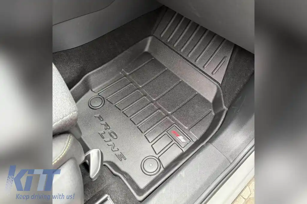 Mănuși de cauciuc specifice potrivite pentru Skoda Kodiaq după 2024, set de 4 piese, culoare neagră, cu garanție de 24 de luni-image-6224122