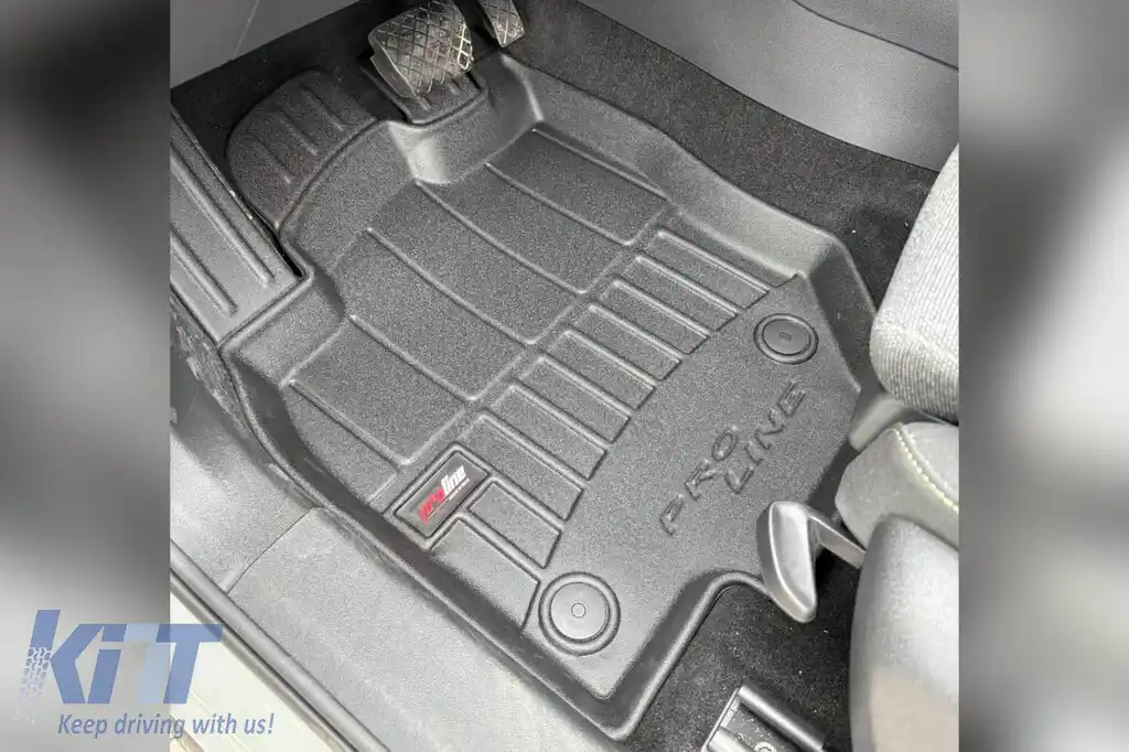 Mănuși de cauciuc specifice potrivite pentru Skoda Kodiaq după 2024, set de 4 piese, culoare neagră, cu garanție de 24 de luni-image-6224123