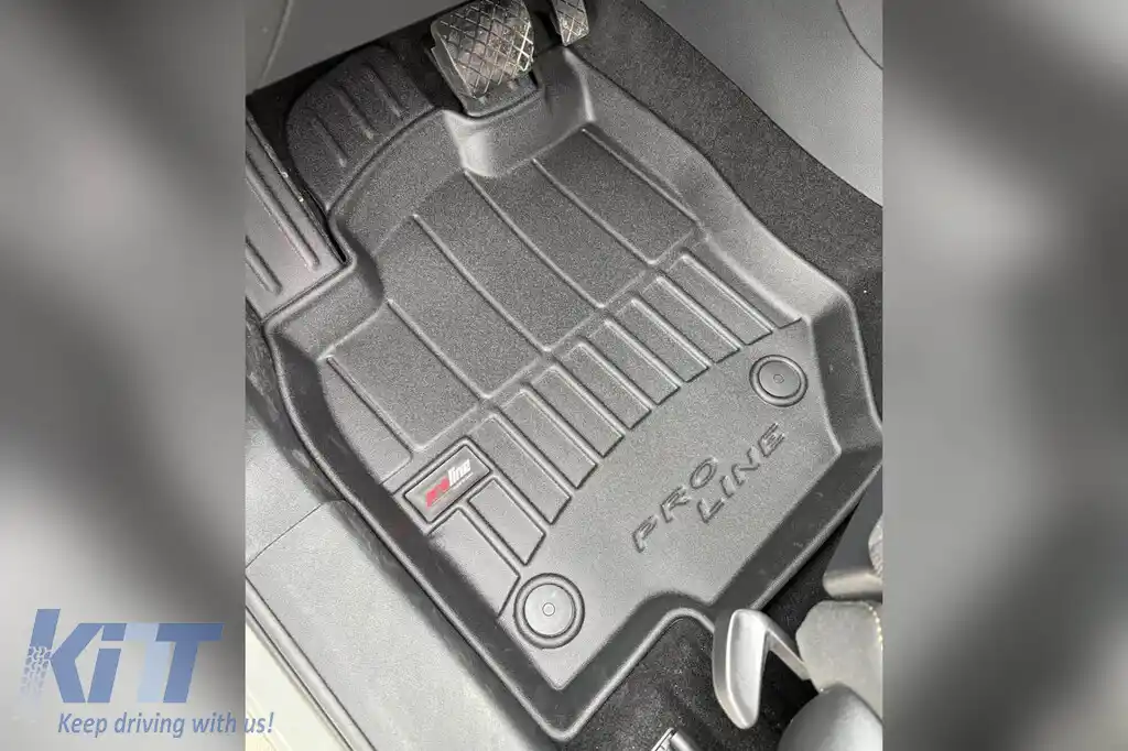 Mănuși de cauciuc specifice potrivite pentru Skoda Kodiaq după 2024, set de 4 piese, culoare neagră, cu garanție de 24 de luni-image-6224124