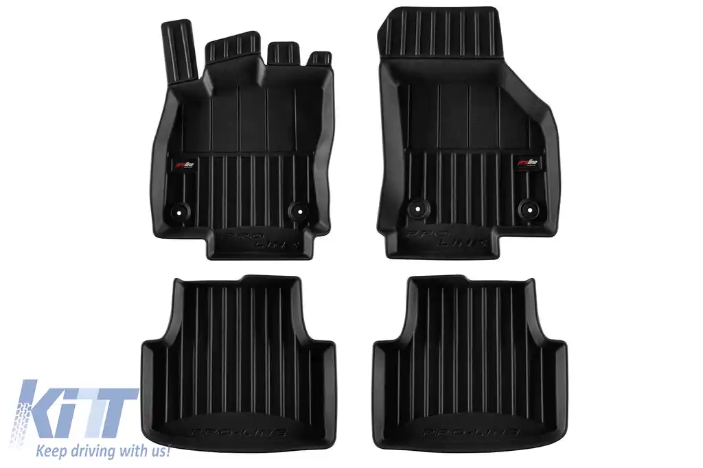 Mănuși de cauciuc specifice potrivite pentru Volkswagen Golf 8 combi, Mild hybrid după 2019, set de 4 piese, culoare neagră, cu garanție de 24 de luni