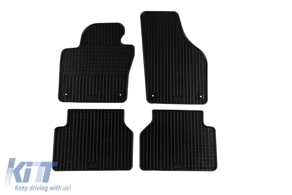 Mănuși de cauciuc specifice, potrivite pentru VW Tiguan 2007-2016, set de 4 piese, culoare neagră