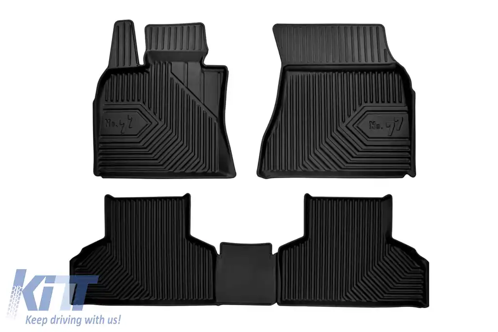 Mănuși de cauciuc specifice potrivite pentru BMW X5 F15 2013-2018, set de 3 piese, culoare neagră