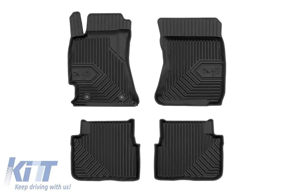 Mănuși de cauciuc specifice potrivite pentru Subaru Forester 2008-2013, set de 4 piese, culoare neagră-image-6226871