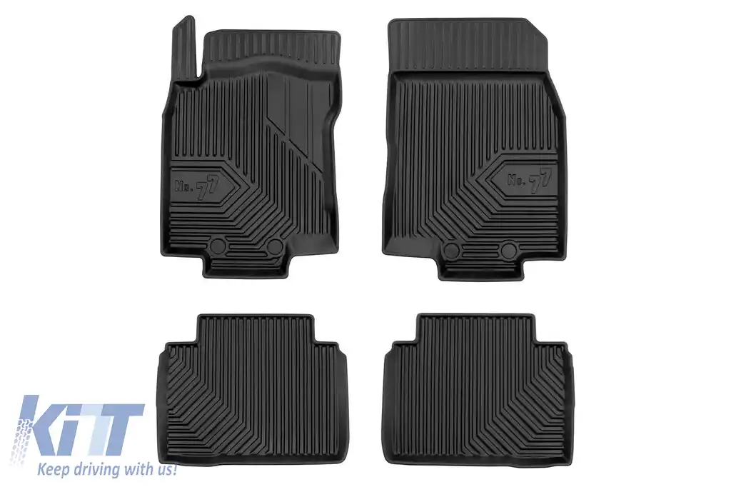 Mănuși de cauciuc specifice potrivite pentru Nissan X-Trail T32 2017-2021, set de 4 piese, culoare neagră