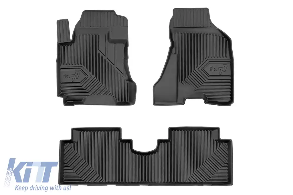 Mănuși de cauciuc specifice potrivite pentru Hyundai Tucson 2004-2009, set de 3 piese, culoare neagră