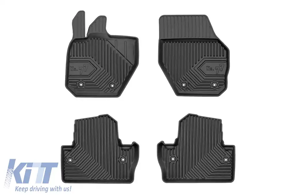 Mănuși de cauciuc specifice potrivite pentru Volvo V60 wagon 2010-2018, set de 4 piese, culoare neagră