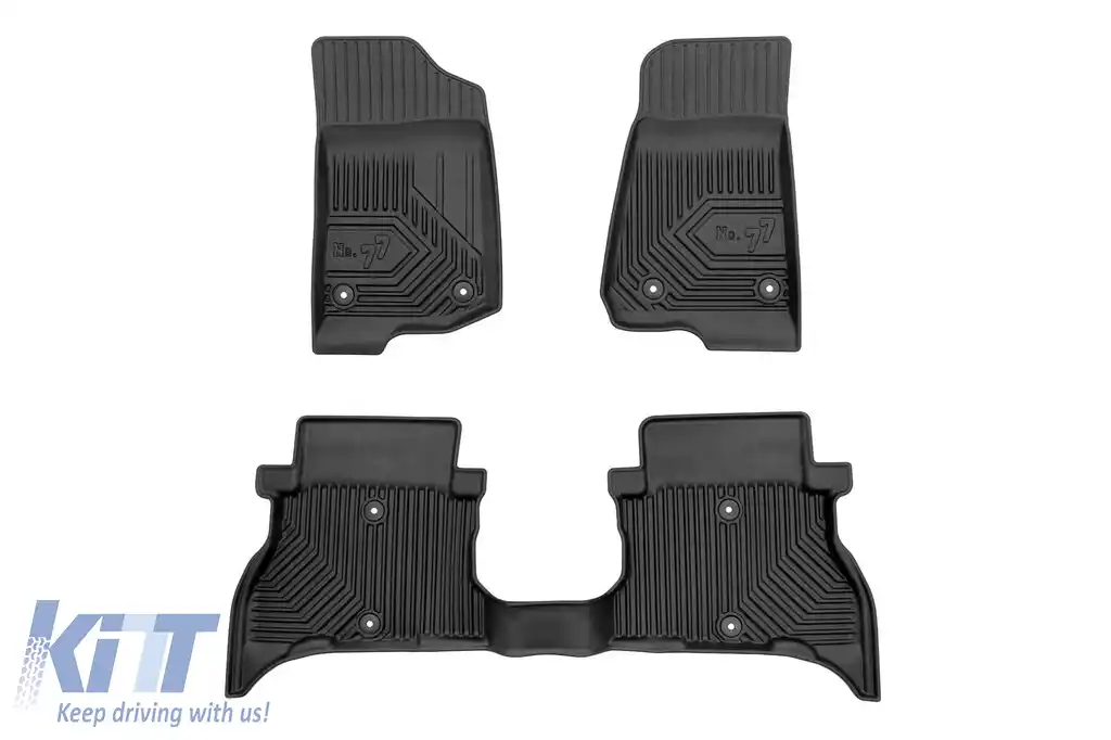 Mănuși de cauciuc specifice potrivite pentru Jeep Wrangler 4xe după 2021, set de 3 piese, culoare neagră