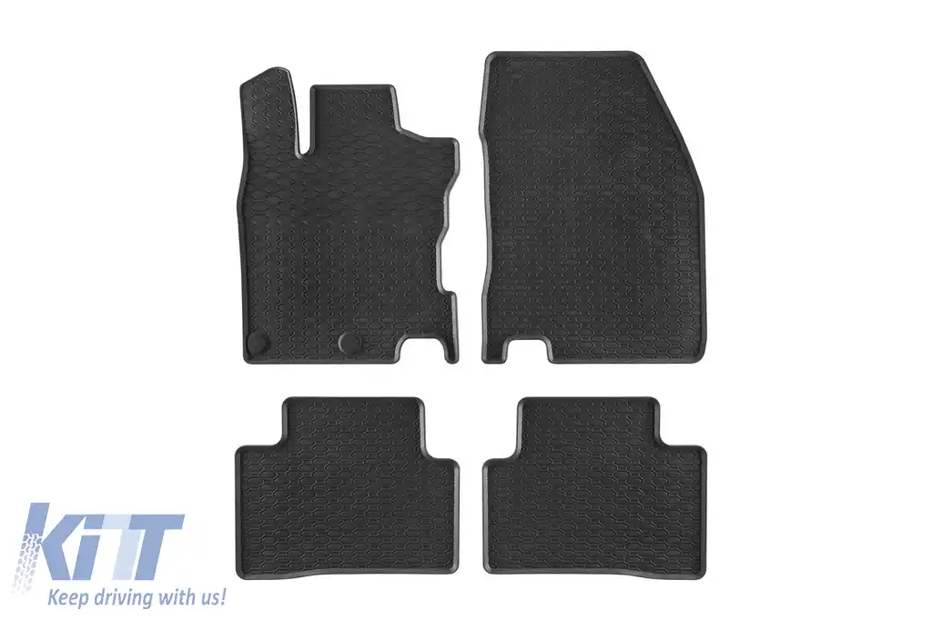 Mănuși de cauciuc specifice, potrivite pentru Nissan Qashqai după 2014, set de 4 piese, culoare neagră-image-6228276