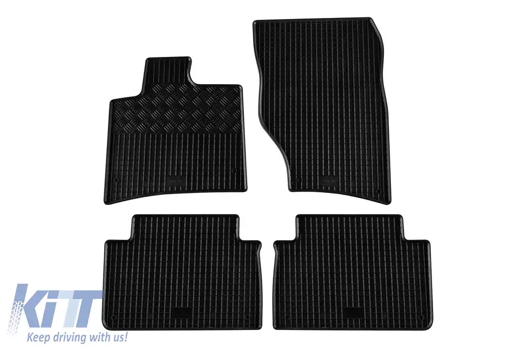 Mănuși de cauciuc specifice potrivite pentru Audi Q7 2006-2015, set de 4 piese, culoare neagră