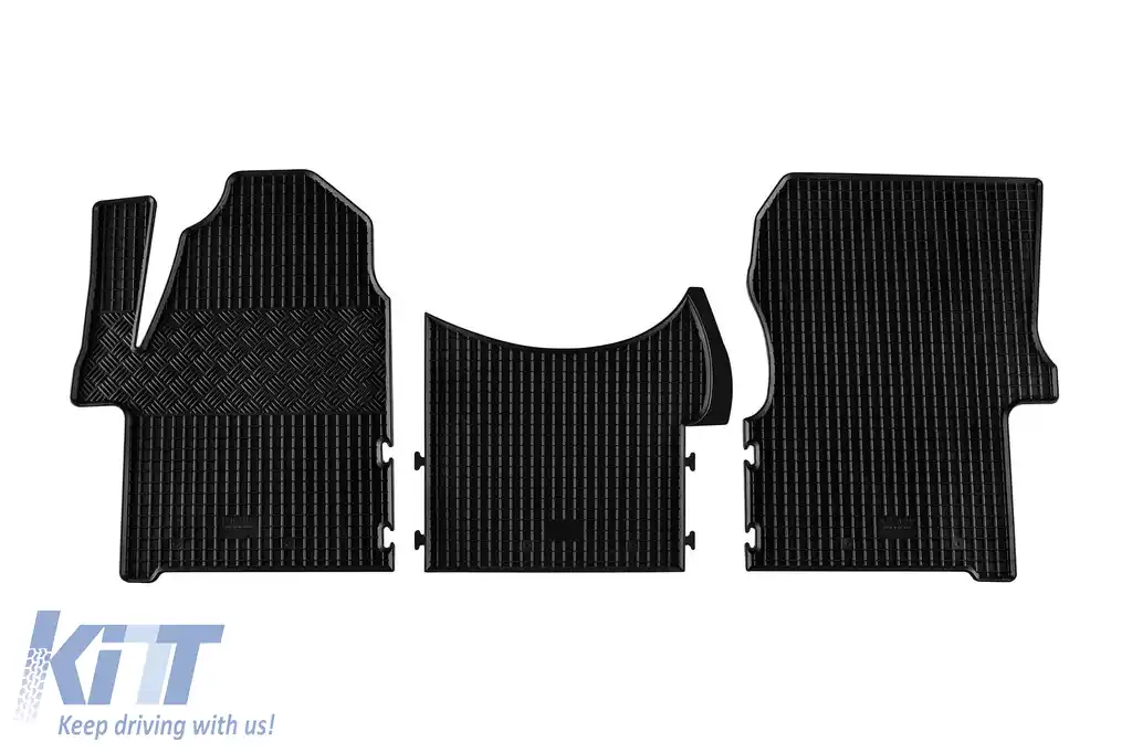 Mănuși de cauciuc specifice, potrivite pentru Mercedes Sprinter 906 2006-2018, Volkswagen Crafter 2006-2016, set de 3 piese, culoare neagră