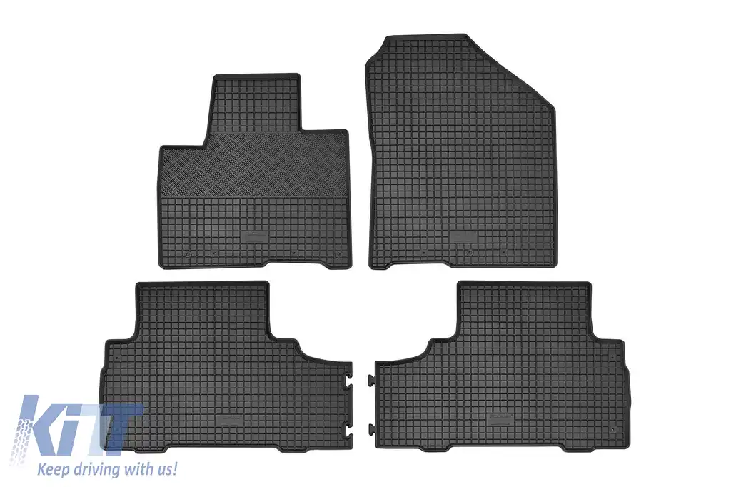 Mănuși de cauciuc specifice, potrivite pentru Kia Sorento după 2015, 5 locuri, set de 4 piese, culoare neagră