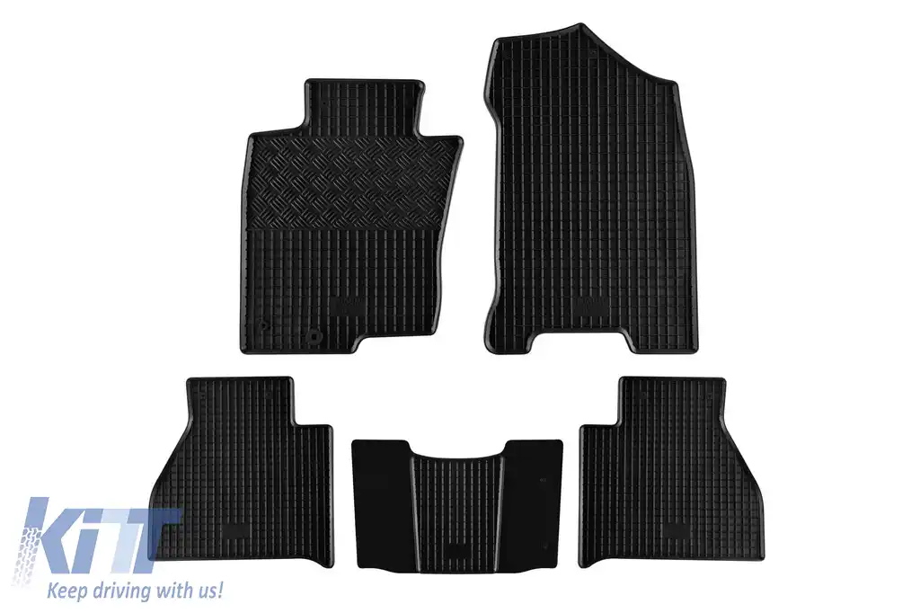 Mănuși de cauciuc specifice, potrivite pentru Nissan Navara cu tunel după 2016, Renault Alaskan cu tunel, Dongfeng DF6, Rich 6 după 2017, set de 5 piese, culoare neagră