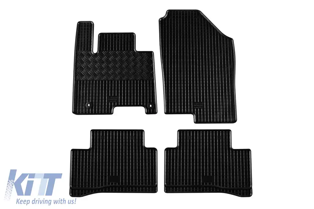 Mănuși de cauciuc specifice, potrivite pentru Hyundai Tucson, Tucson HEV, MHEV, PHEV după 2021, set de 4 piese, culoare neagră-image-6229173