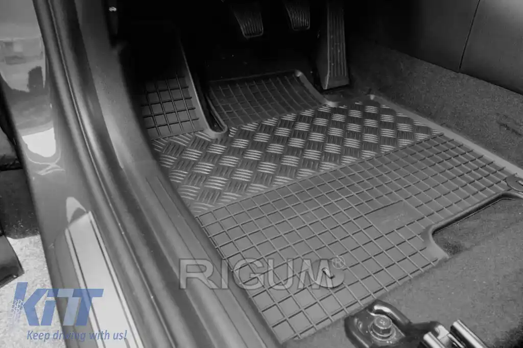 Mănuși de cauciuc specifice, potrivite pentru Hyundai Tucson, Tucson HEV, MHEV, PHEV după 2021, set de 4 piese, culoare neagră-image-6229177