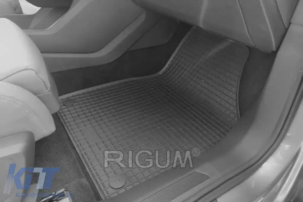 Mănuși de cauciuc specifice potrivite pentru Audi Q4 E-tron, Volkswagen ID.4, ID.5, Skoda Enyaq Coupe după 2021, set de 4 piese, culoare neagră-image-6229224